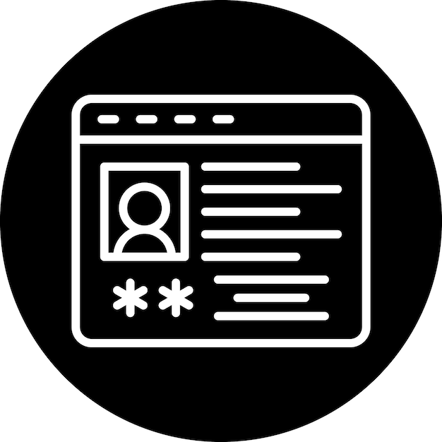 Vectorontwerp Profilering Icon Stijl
