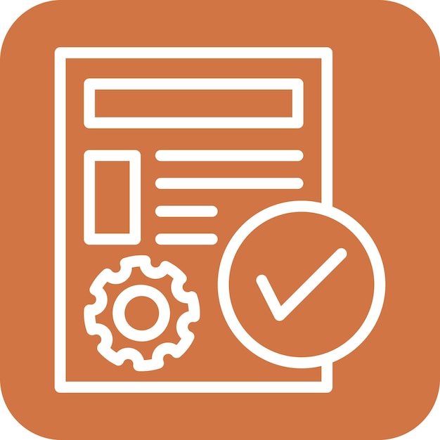 Vectorontwerp Project Fulfillment Icon Style