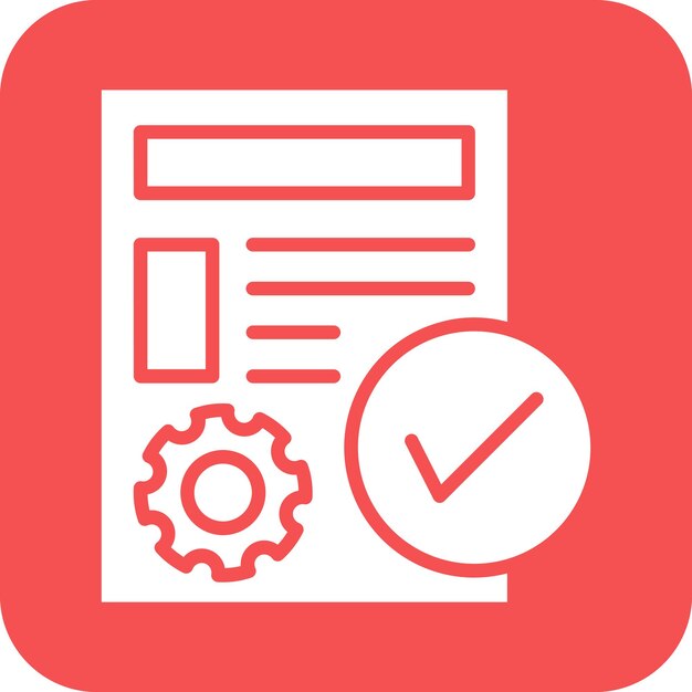 Vectorontwerp Project Fulfillment Icon Style