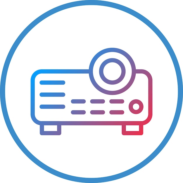 Vectorontwerp Projector Icon Style