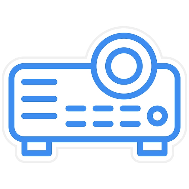 Vectorontwerp Projector Icon Style