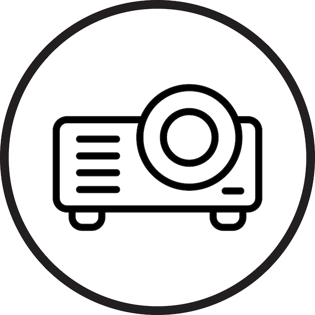 Vectorontwerp Projector Icon Style