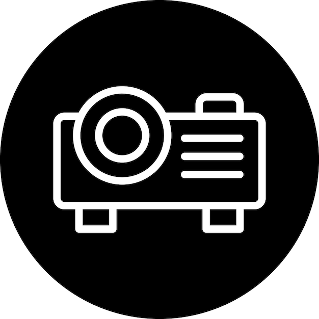 Vectorontwerp Projector Icon Style