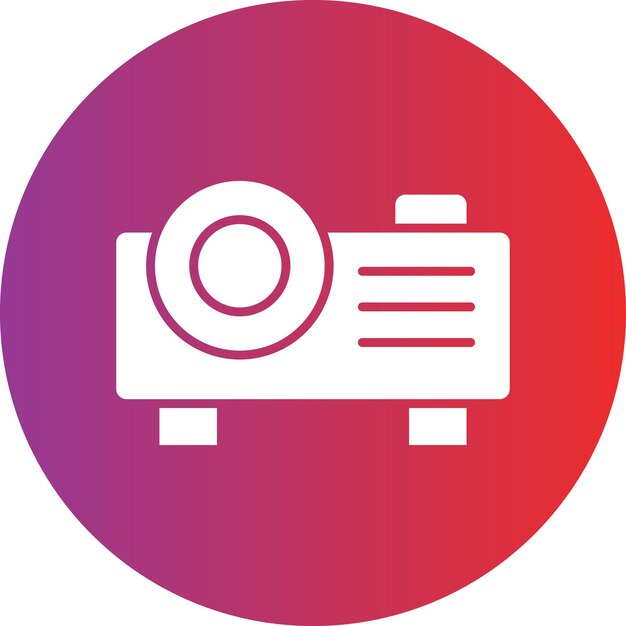 Vectorontwerp Projector Icon Style
