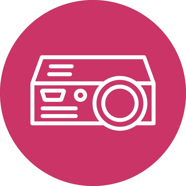 Vectorontwerp Projector Icon Style