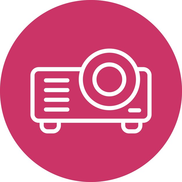 Vectorontwerp Projector Icon Style