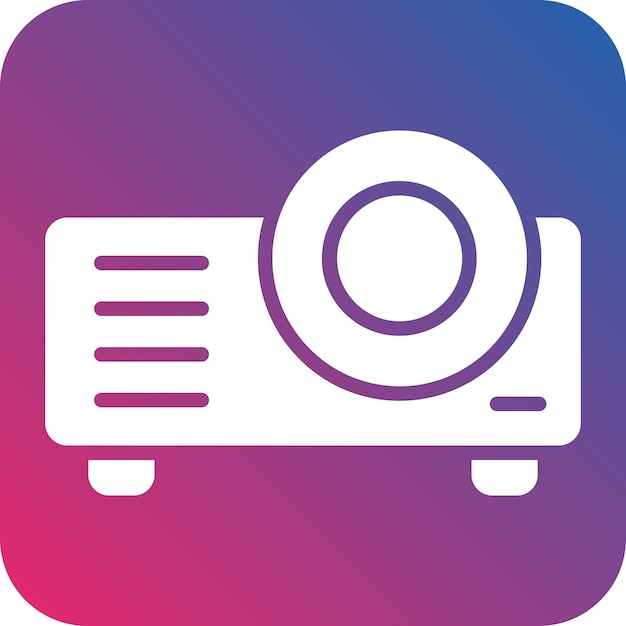 Vectorontwerp Projector Icon Style