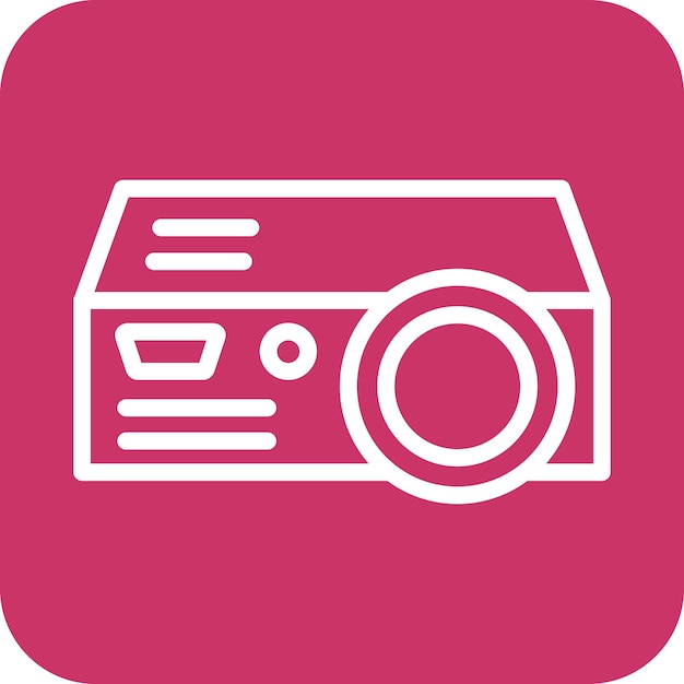 Vectorontwerp Projector Icon Style
