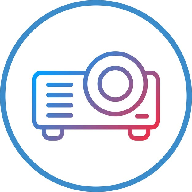 Vectorontwerp Projector Icon Style