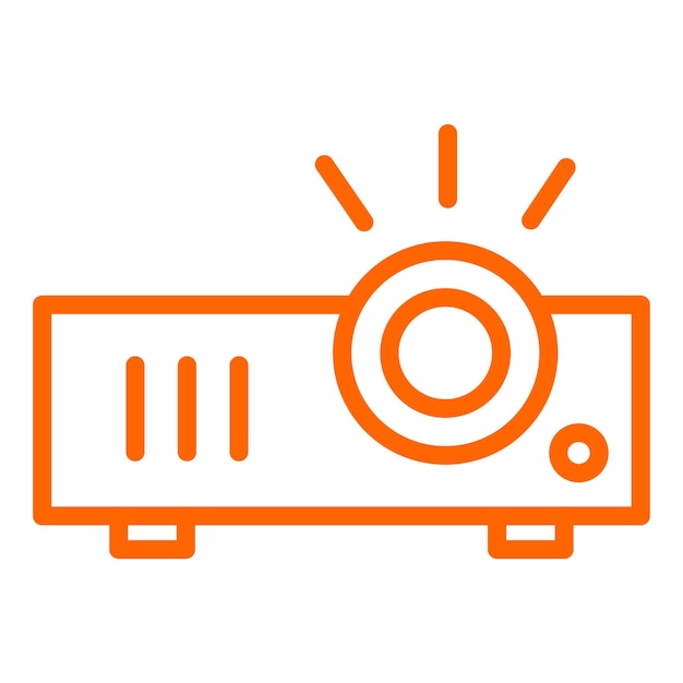 Vectorontwerp Projector Icon Style