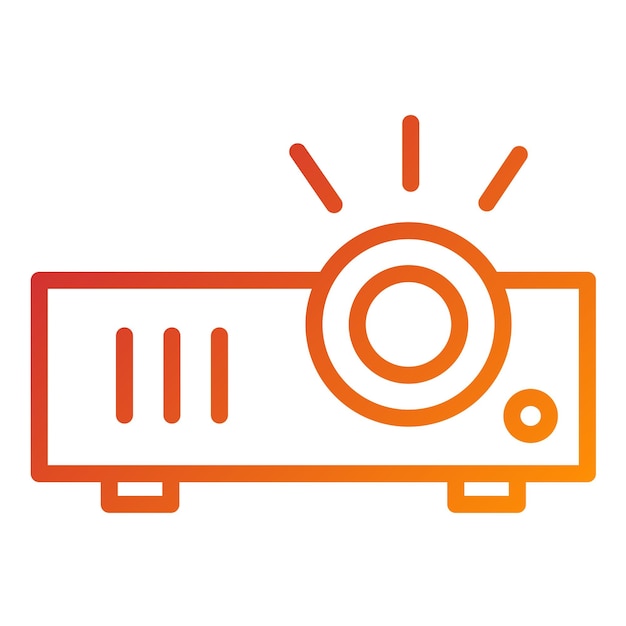 Vectorontwerp Projector Icon Style