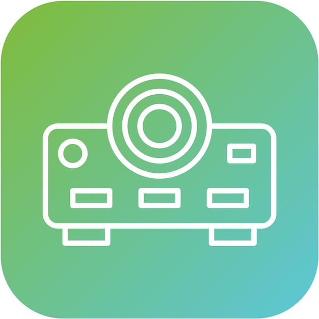 Vectorontwerp Projector Icon Style