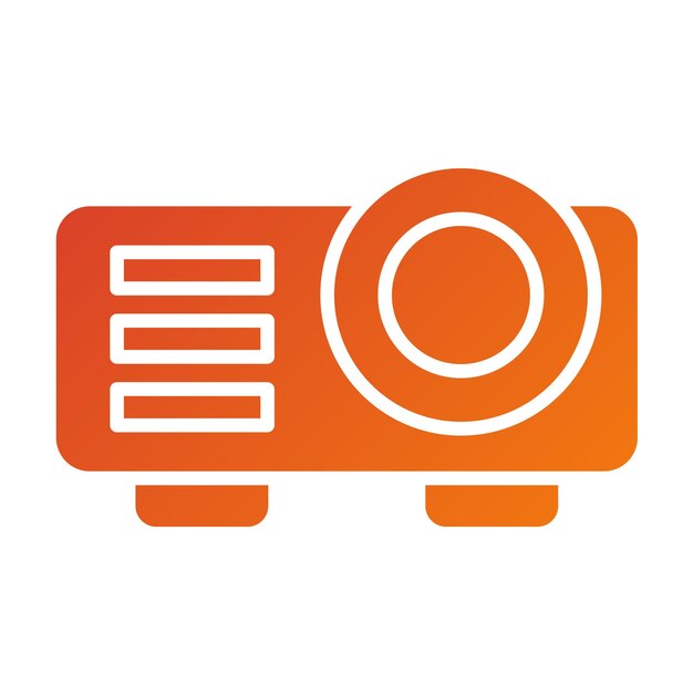 Vectorontwerp Projector Icon Style