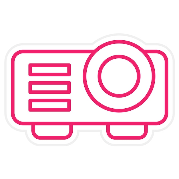 Vectorontwerp Projector Icon Style