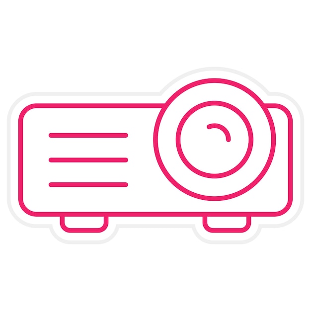Vectorontwerp Projector Icon Style
