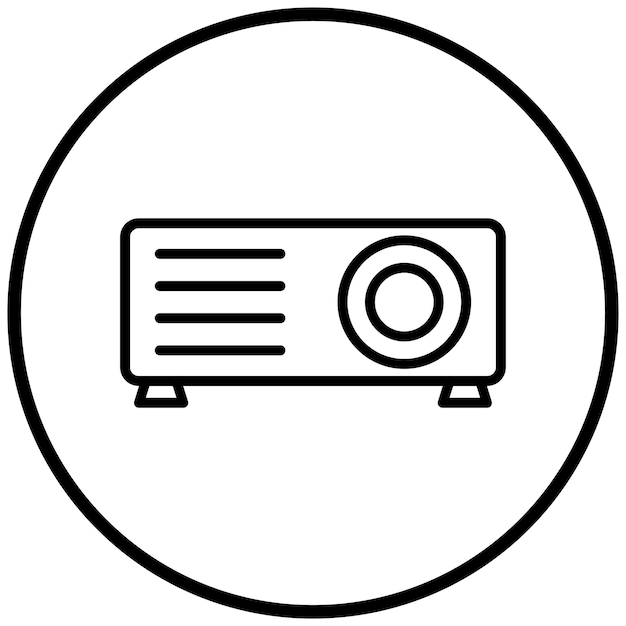 Vectorontwerp Projector Icon Style