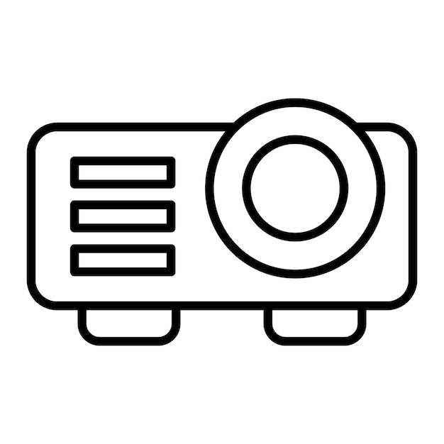 Vectorontwerp Projector Icon Style