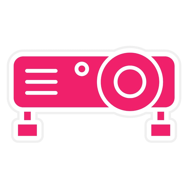 Vectorontwerp Projector Icon Style