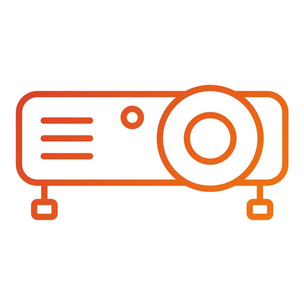 Vectorontwerp Projector Icon Style