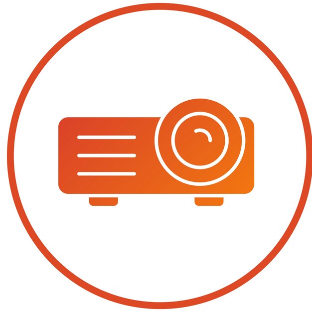 Vectorontwerp Projector Icon Style