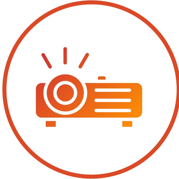Vectorontwerp Projector Icon Style