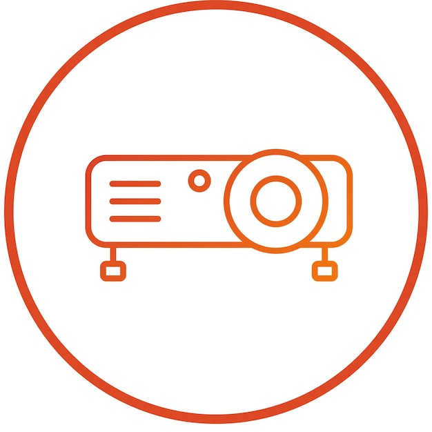 Vectorontwerp Projector Icon Style