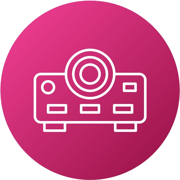 Vectorontwerp Projector Icon Style