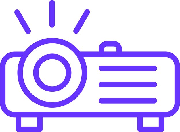 Vectorontwerp Projector Icon Style