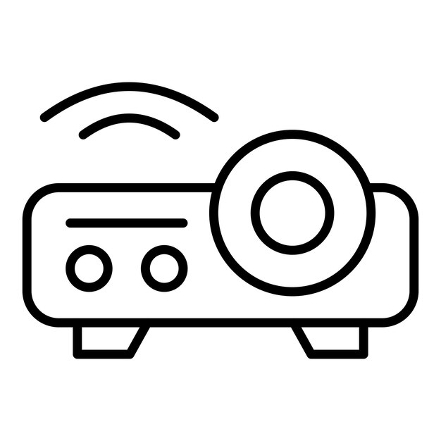 Vectorontwerp Projector Icon Style