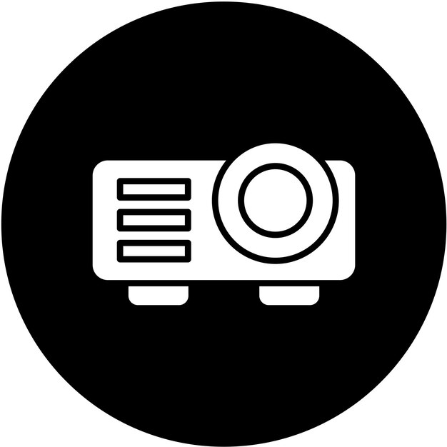 Vectorontwerp Projector Icon Style