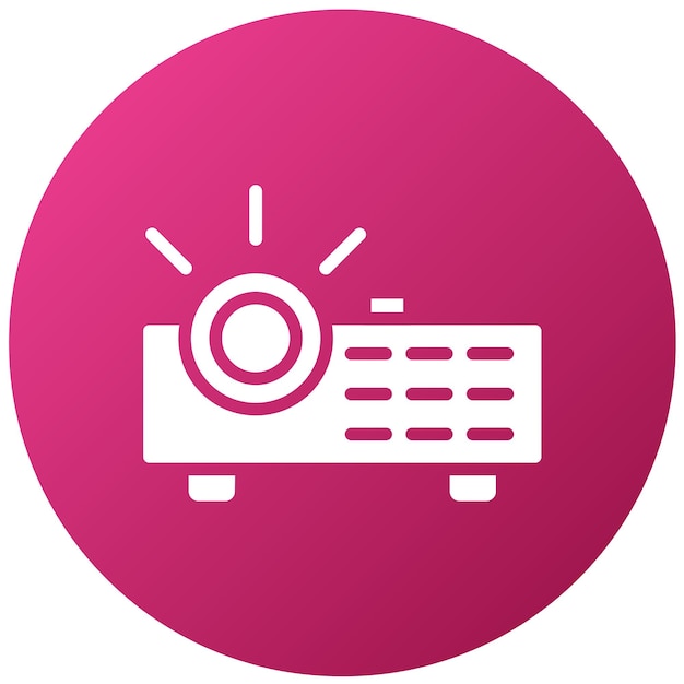Vectorontwerp Projector Icon Style