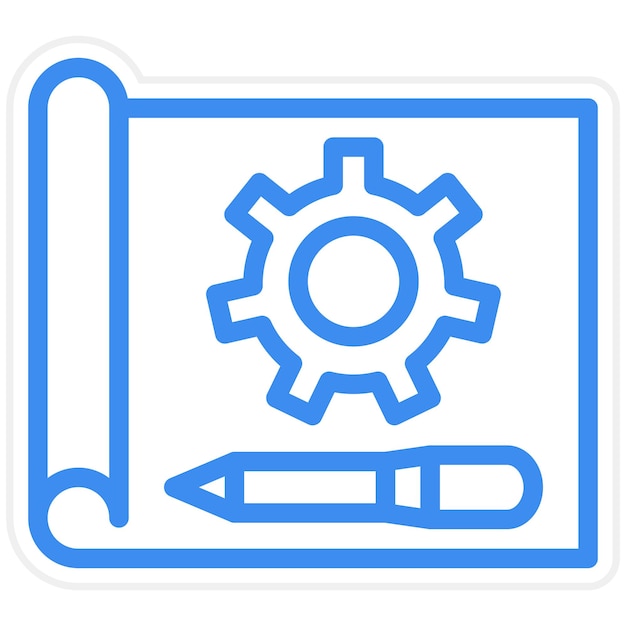 Vectorontwerp Prototyping Icon Style