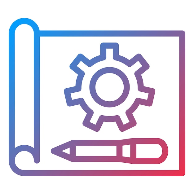Vectorontwerp Prototyping Icon Style