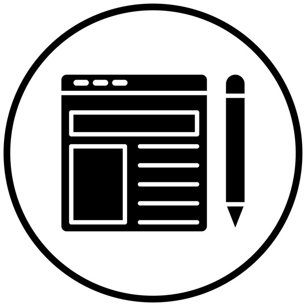 Vectorontwerp Prototyping Icon Style