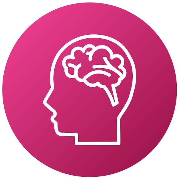 Vectorontwerp Psychologie Icon Stijl