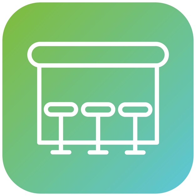 Vectorontwerp Pub Table Icon Style