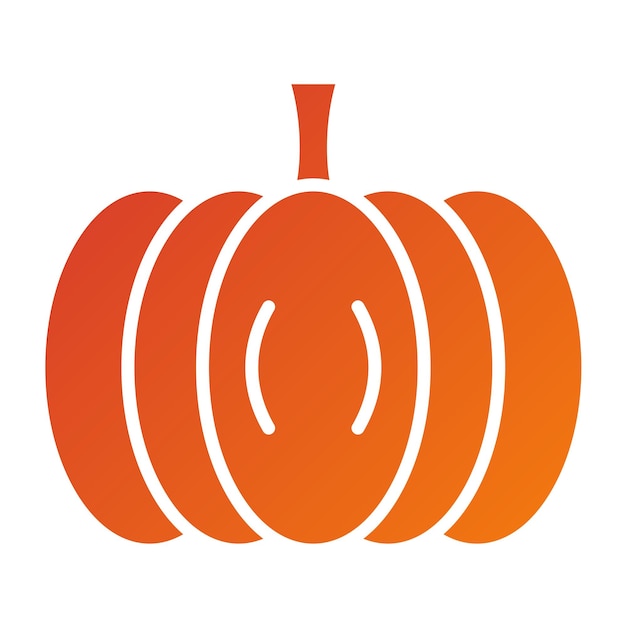 Vector vectorontwerp pumpkin icon style