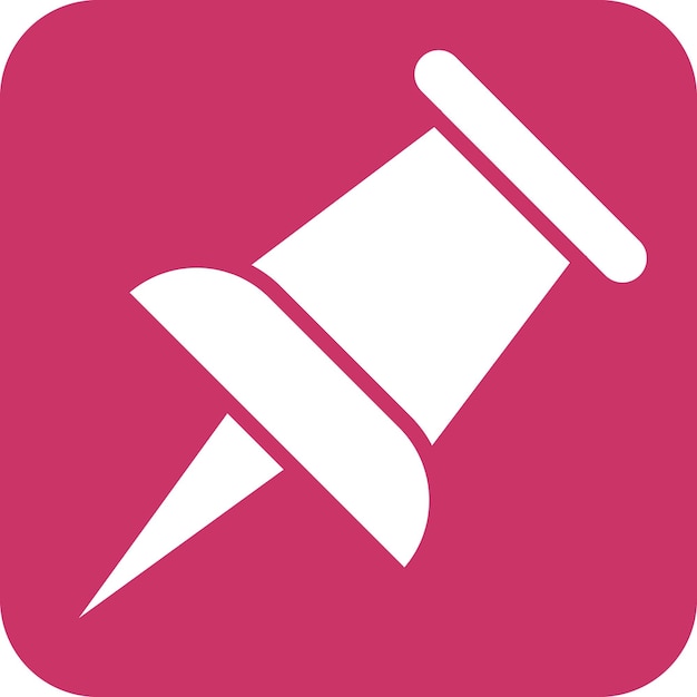 Vectorontwerp Push Pin Icon Stijl
