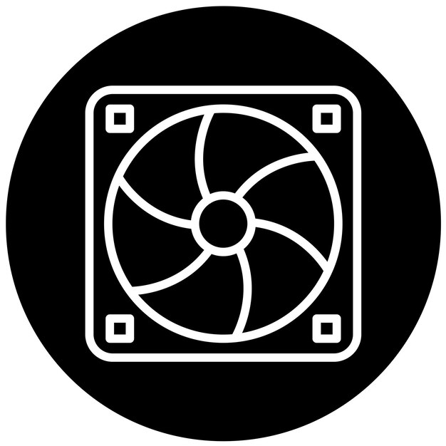 Vectorontwerp PWM Fan Icon Style