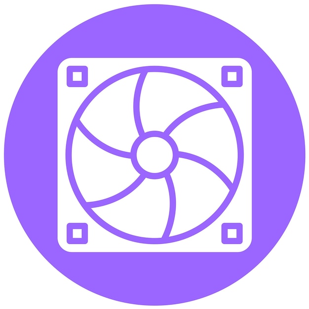 Vectorontwerp PWM Fan Icon Style