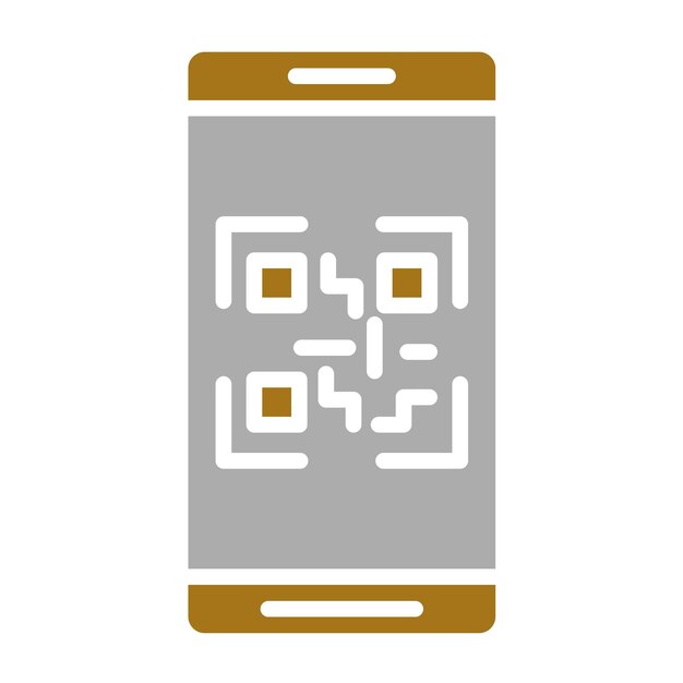 Vectorontwerp QR-code Icon Style