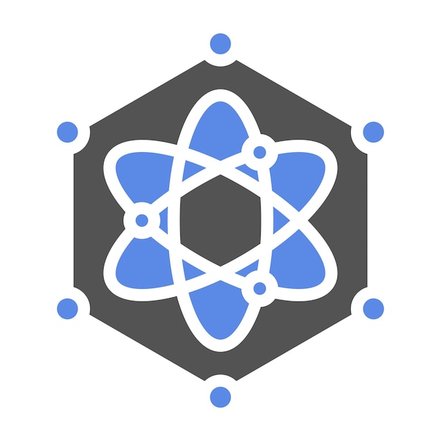 Vectorontwerp Quantum Entanglement Icon Style