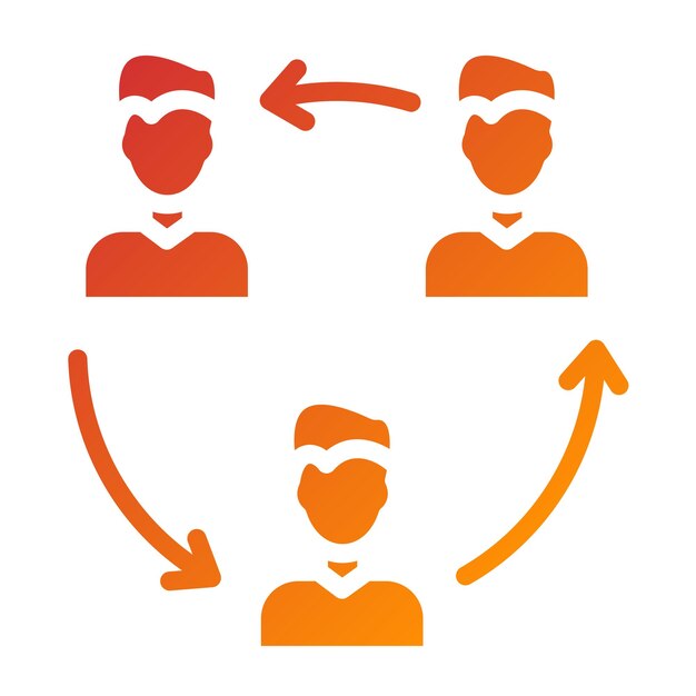 Vectorontwerp Queueing Icon Style