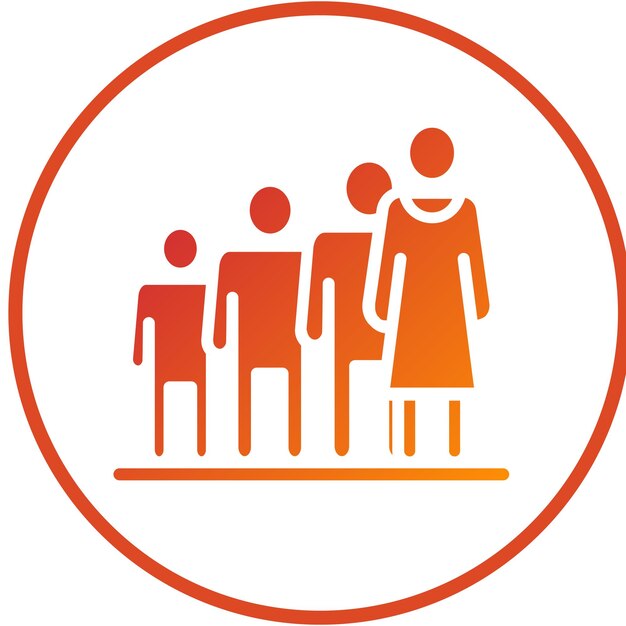 Vectorontwerp Queueing Icon Style