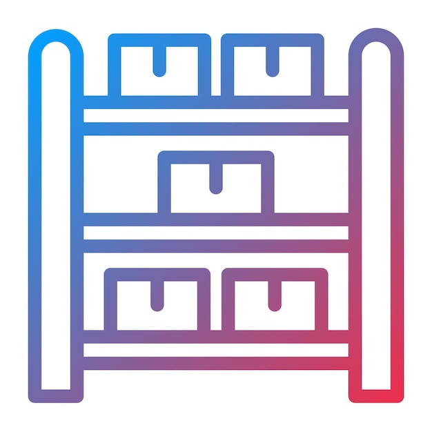 Vectorontwerp Rack Icon Style
