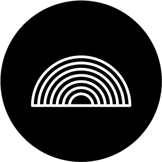 Vectorontwerp Rainbow Icon Stijl
