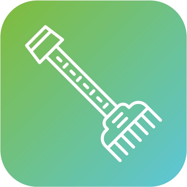 Vectorontwerp Rake Icon Style