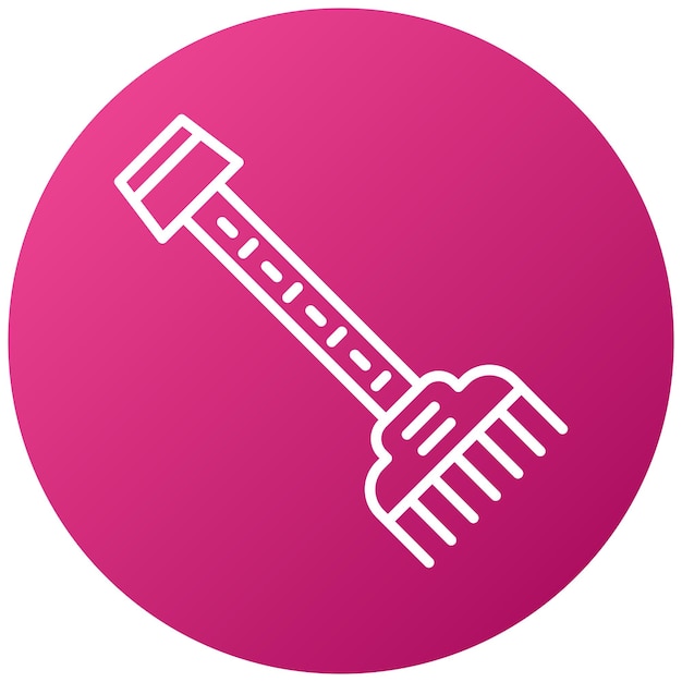 Vectorontwerp Rake Icon Style