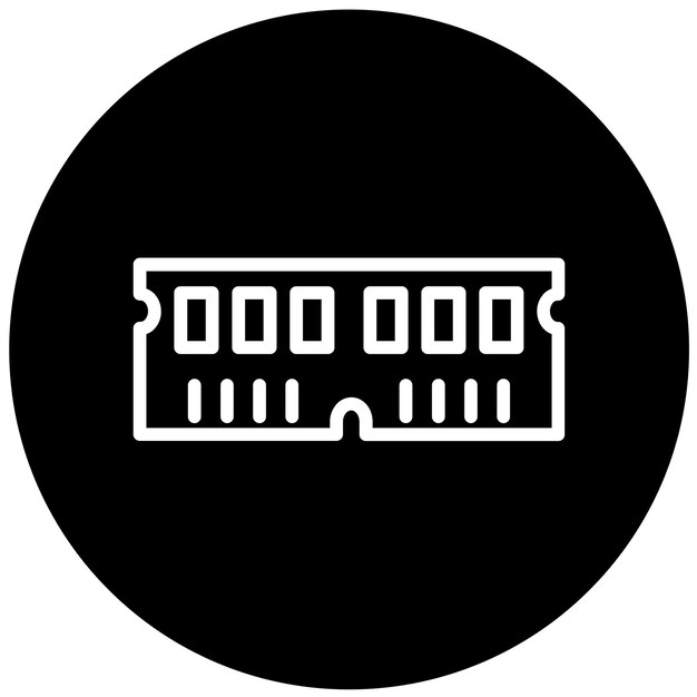 Vectorontwerp RAM Icon Style