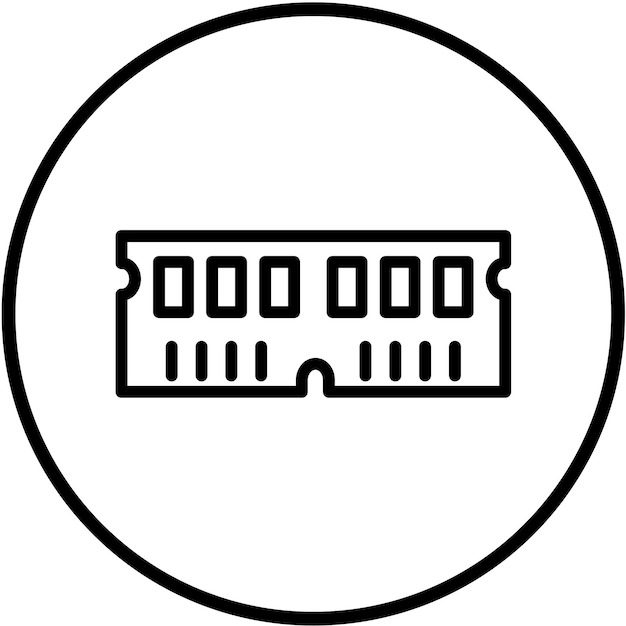 Vectorontwerp RAM Icon Style